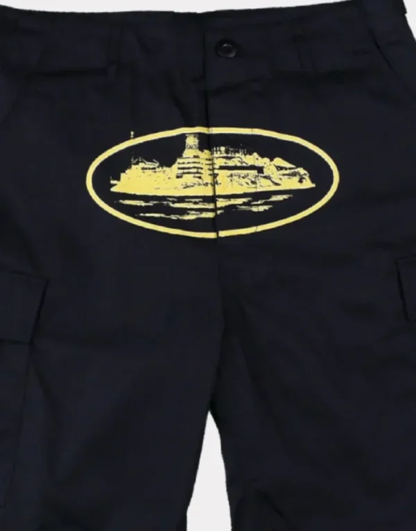 Corteiz Guerillaz 21′ Shorts Black/ Yellow