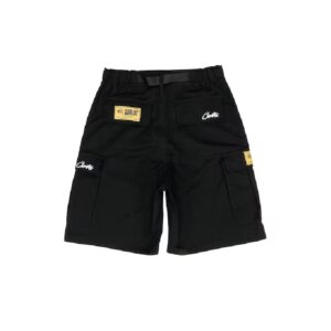 Corteiz Guerillaz 21′ Cargo Shorts Black