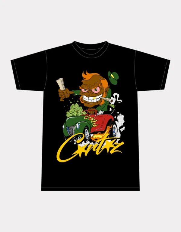 Corteiz Leprechaun 420 T-shirt Black