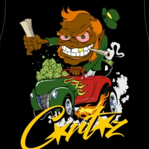 Corteiz Leprechaun 420 T-shirt Black