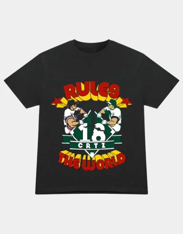 Corteiz Rtw Baseball T-Shirt Black